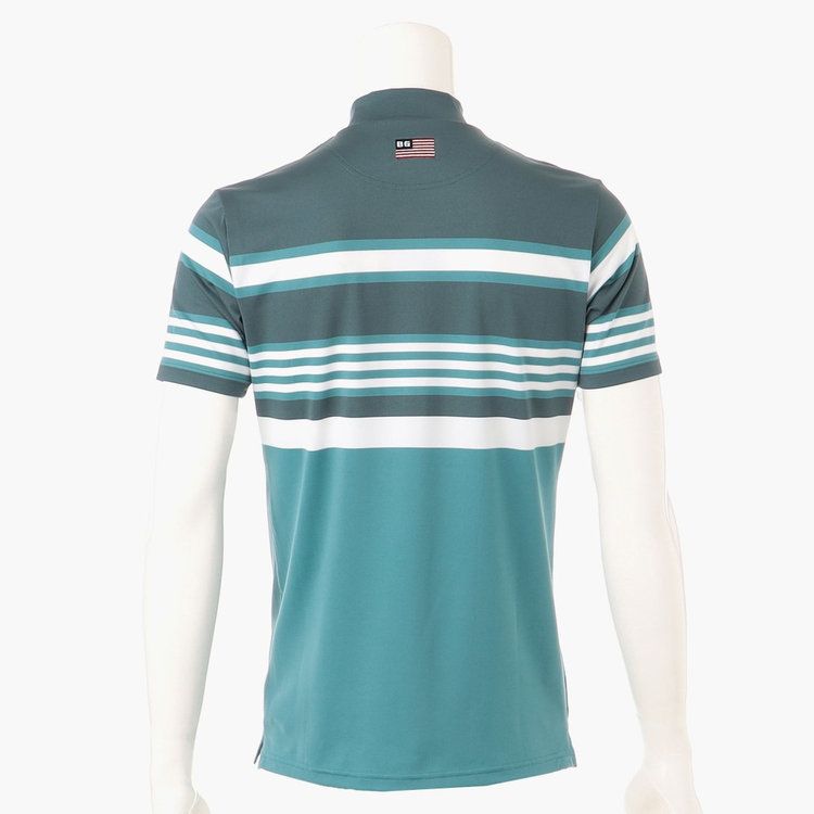 BRIEFING GOLF - MENS MARINE STRIPE HIGH NECK | ハイネックT