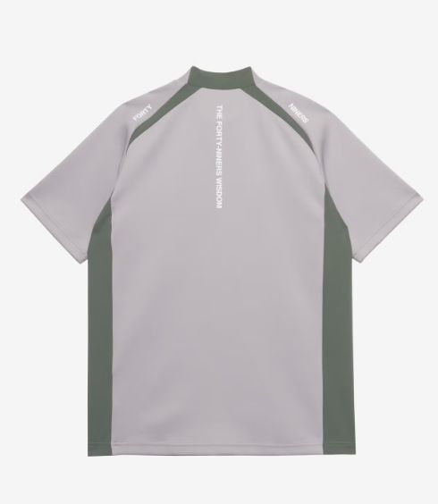 SIDE PANEL SHORT SLEEVE MOCKNECK | モックネック | グレー | メンズ | ゴルフウェア