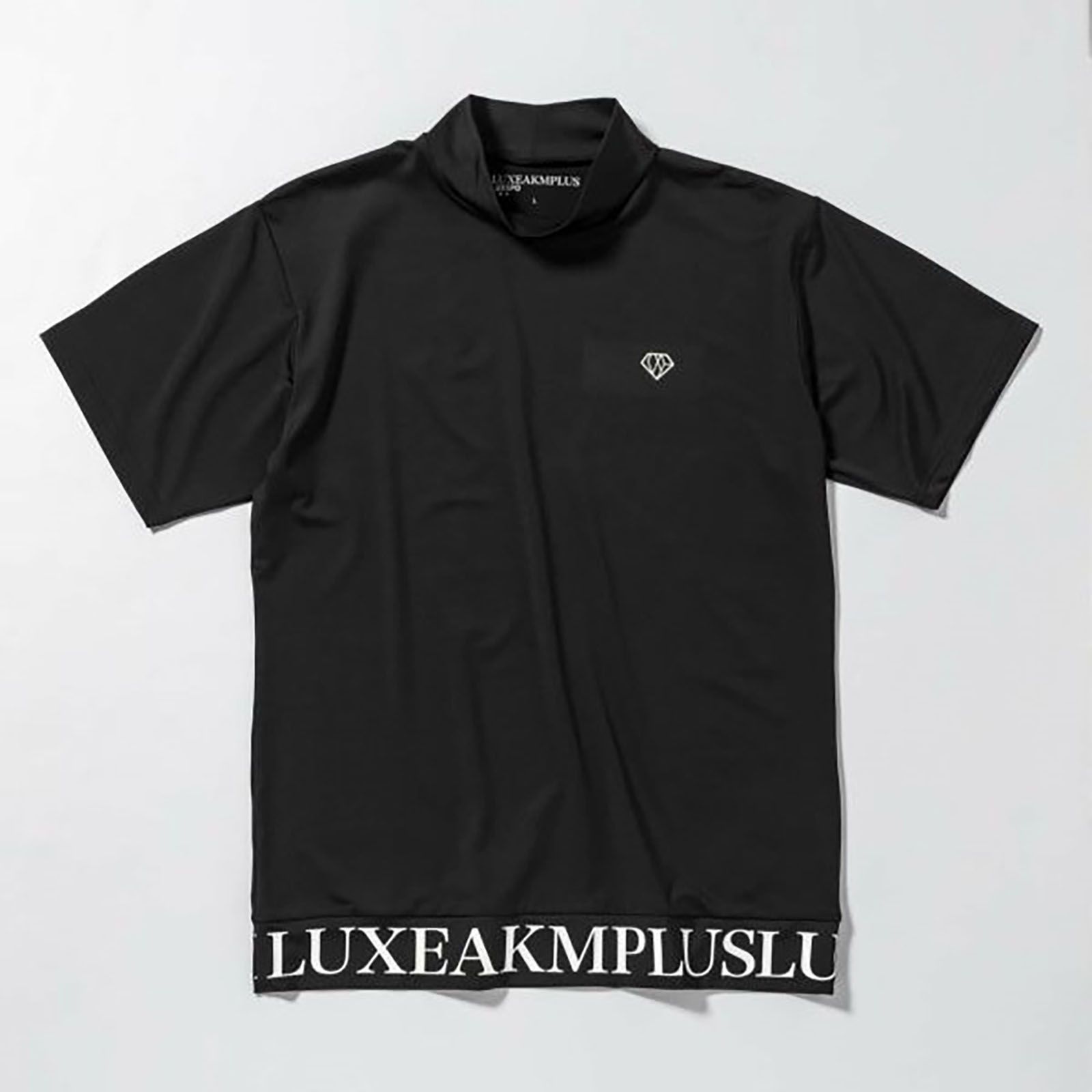 カーシヴロゴ半袖モックネックTシャツ | モックネック | メンズ | ブラック | ゴルフウェア