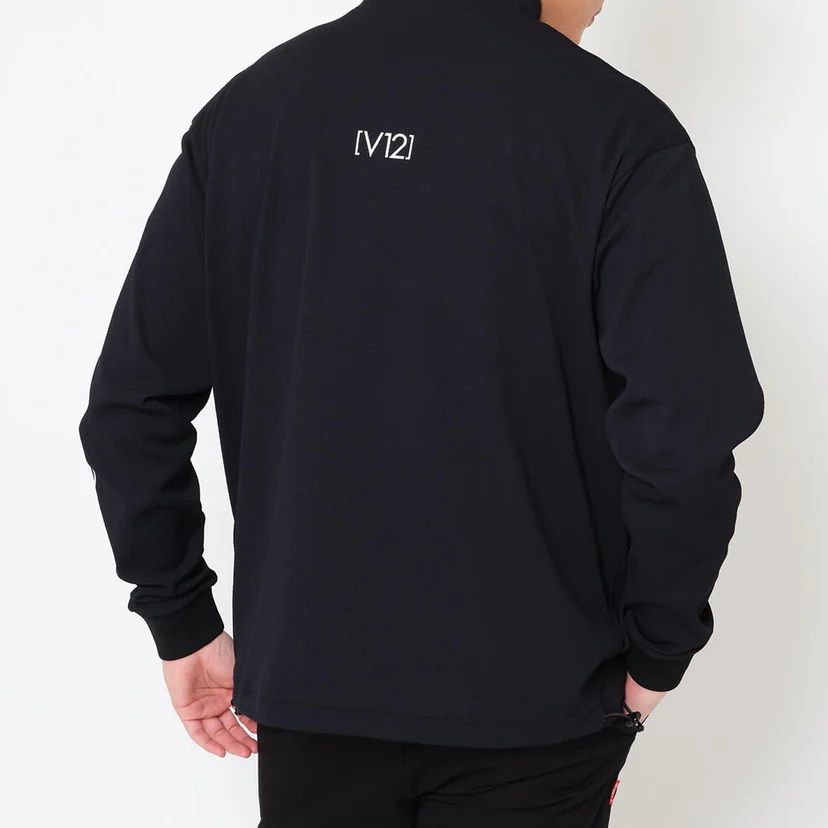 新品未使用 V12 モックネックシャツ サイズ:L V12 - RELAX L/S MOCK | モックネックシャツ | ブラック