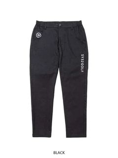 BACK EMBOSS STRETCH PANTS | ロングパンツ | ブラック | メンズ | ゴルフウェア
