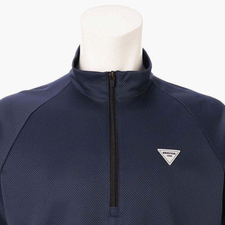 REF MEN'S HEM LOGO LS HALFZIP（リラックスフィット） | ネイビー | メンズ | ゴルフウェア