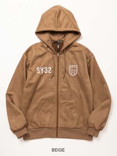 ESTER SUEDE ZIP HOODIE | パーカー | ベージュ | メンズ