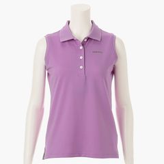 WOMENS BASIC NO SLEEVE POLO | ポロシャツ | ノースリーブ | パープル | レディース | ゴルフウェア