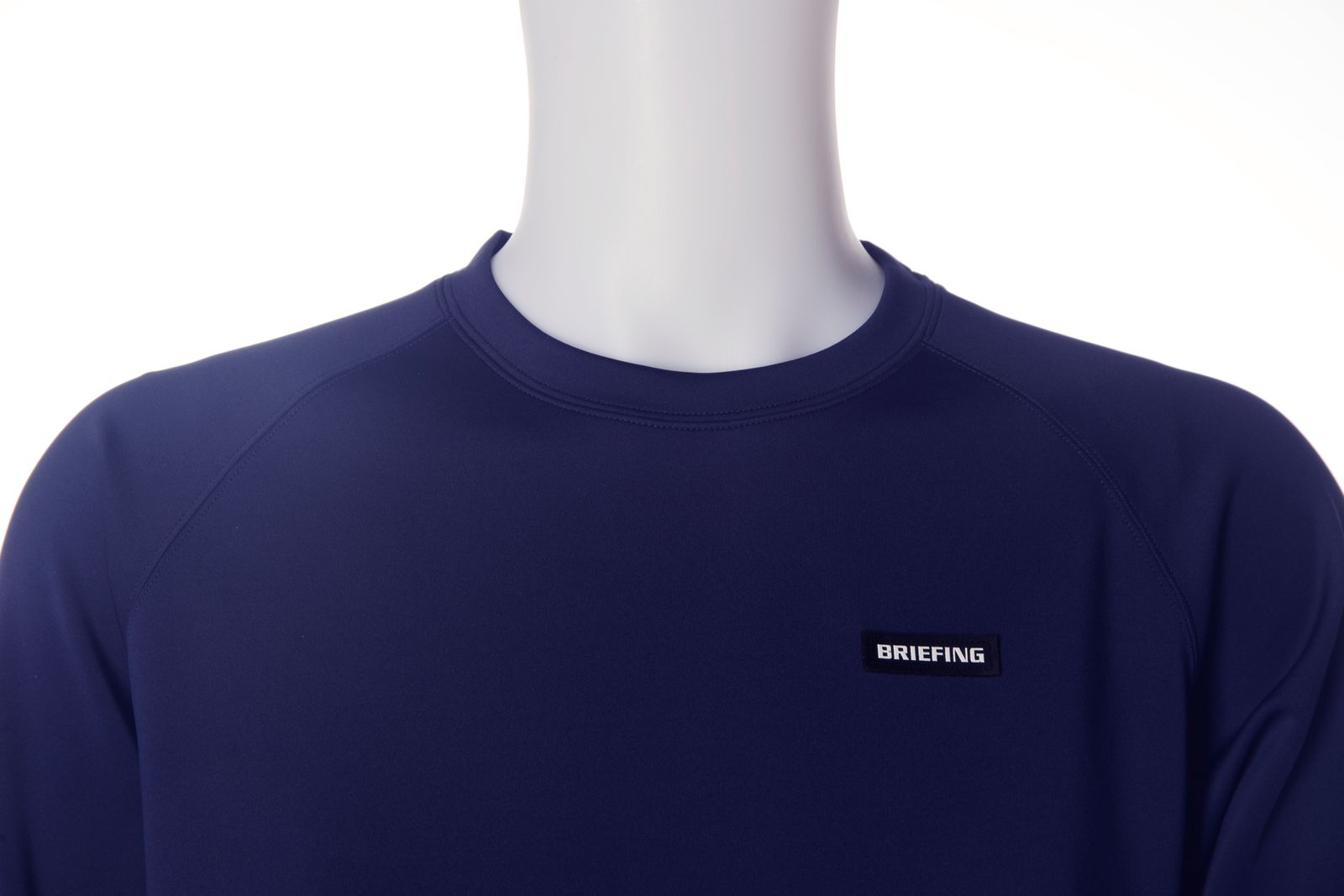 BRIEFING GOLF - MENS SIDE LOGO LINE CREW NECK | クルーネック