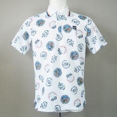 サークルロゴプリント 半袖 ポロシャツ | ホワイト | メンズ | ゴルフウェア