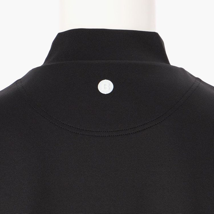 MENS SLEEVE LOGO HIGH NECK RELAXED FIT | ハイネックシャツ | ブラック | メンズ | ゴルフウェア