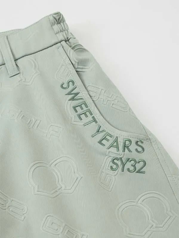 BACK EMBOSS SHORTS | ショートパンツ | L.グリーン | メンズ | ゴルフウェア