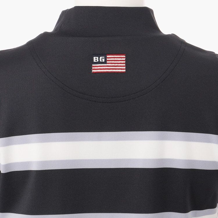 WOMENS MARINE STRIPE NS HIGH NECK | ノースリーブシャツ | ネイビー | レディース | ゴルフウェア