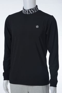 モックネックTシャツ | 長袖 | ブラック | メンズ | ゴルフ