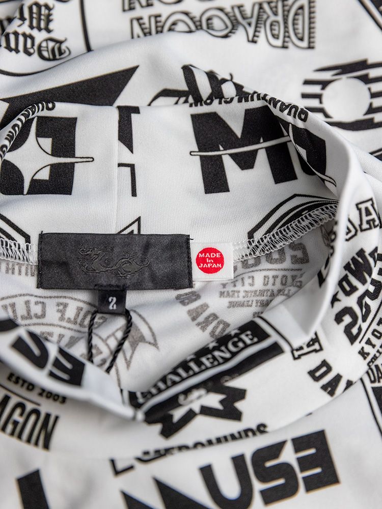 Various marksプリント長袖モック | モックネックシャツ | ホワイト | メンズ | ゴルフウェア