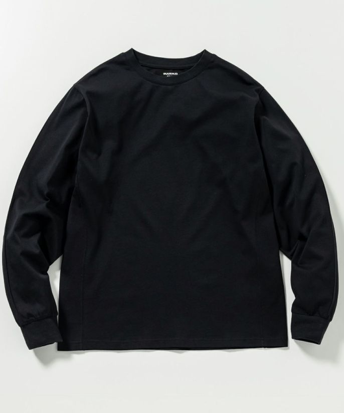 1PIU1UGUALE3 RELAX - ラインストーンロゴロングTシャツ | T