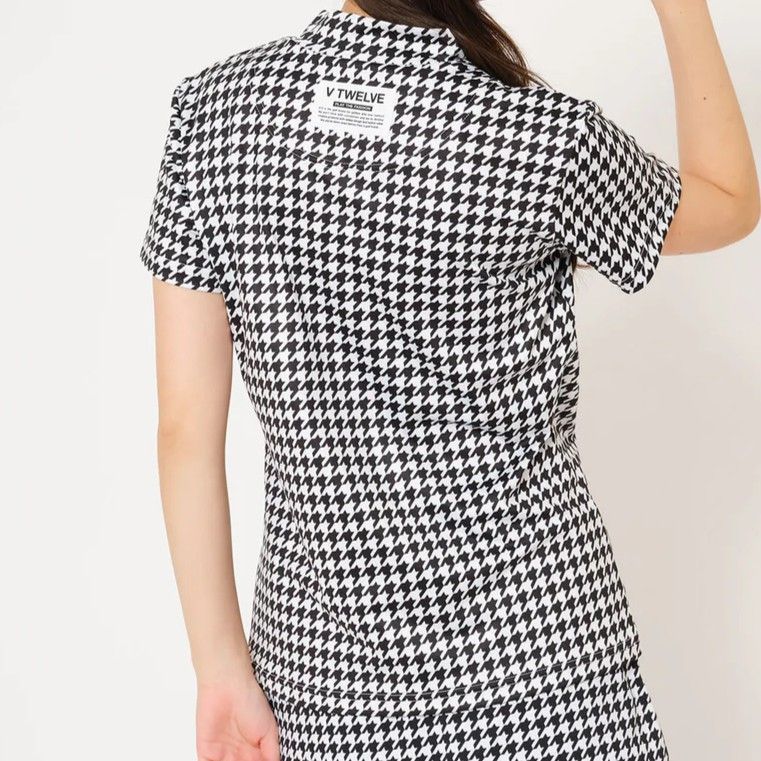 HOUNDS MOCK | モックネックシャツ | ブラック | レディース | ゴルフウェア