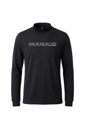 FRONT LOGO MOCK NECK LONG SLEEVE | モックネックシャツ | ブラック | メンズ | ゴルフウェア