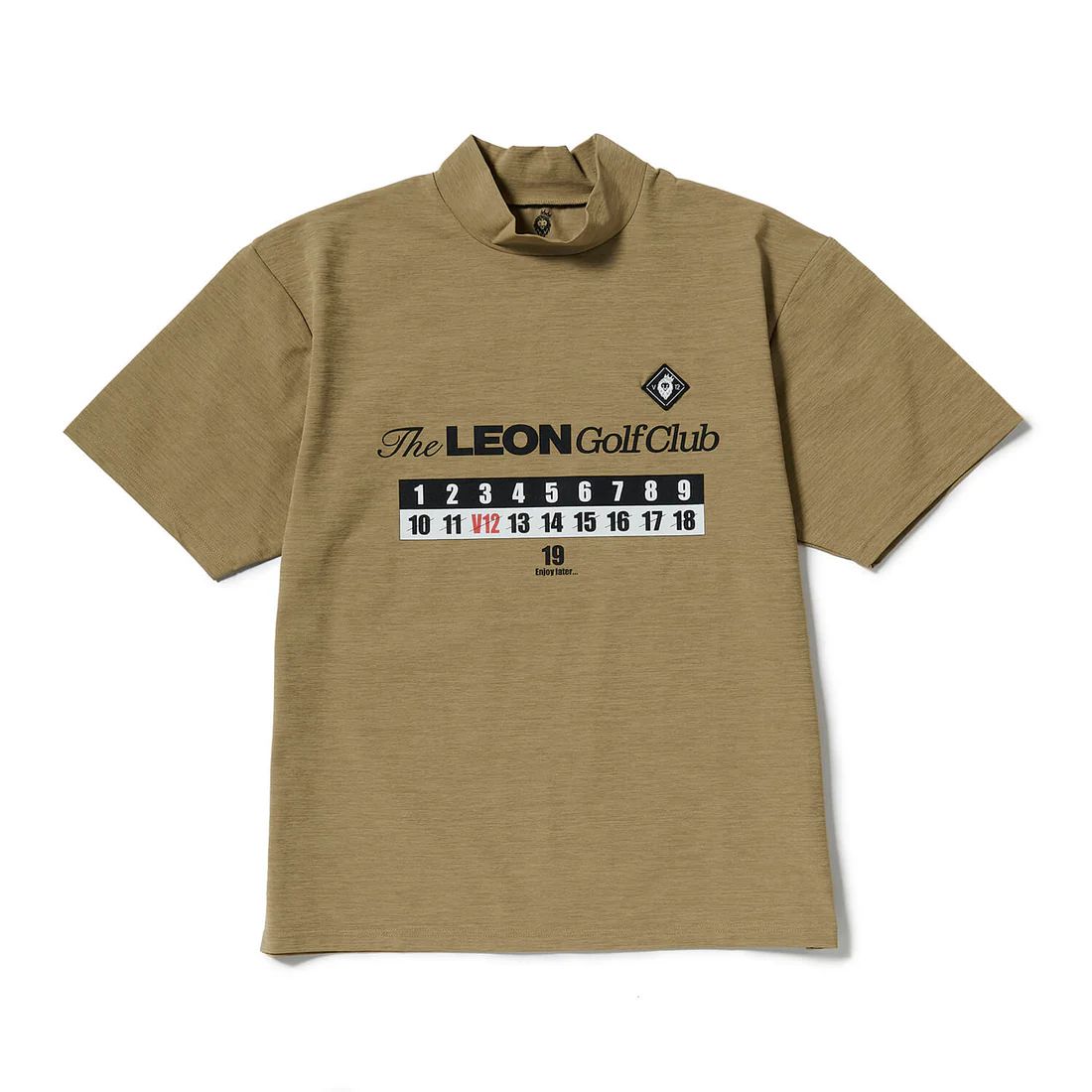 LEON GC set C | ポロシャツ×モックネック  2枚セット| ネイビー×ベージュ | メンズ | ゴルフウェア