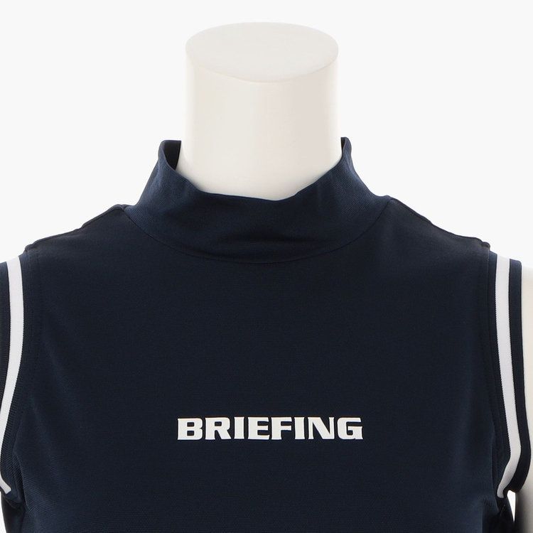 WOMENS TOUR NO SLEEVE HIGH NECK | ツアー ノースリーブ ハイネック | モックネック Tシャツ | ネイビー | レディース | ゴルフウェア