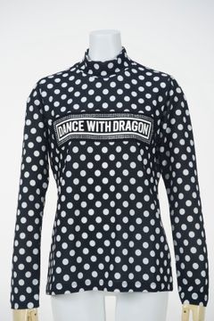 ポルカドット・プレステージ レディースハイネック | Tシャツ | ブラック | レディース | ゴルフウェア