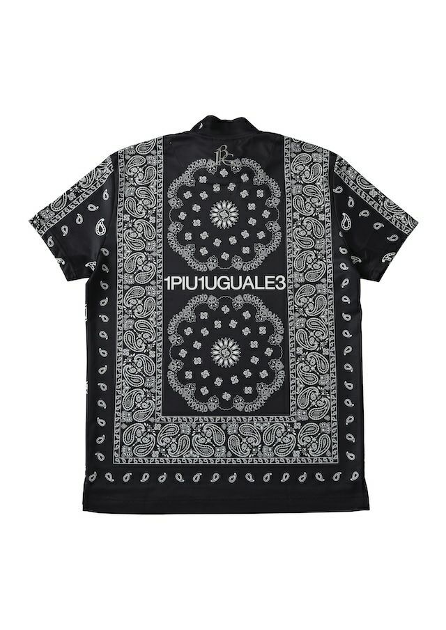 113 GOLF S/S MOCK NECK BANDANA | モックネックシャツ | ブラック | メンズ | ゴルフウェア