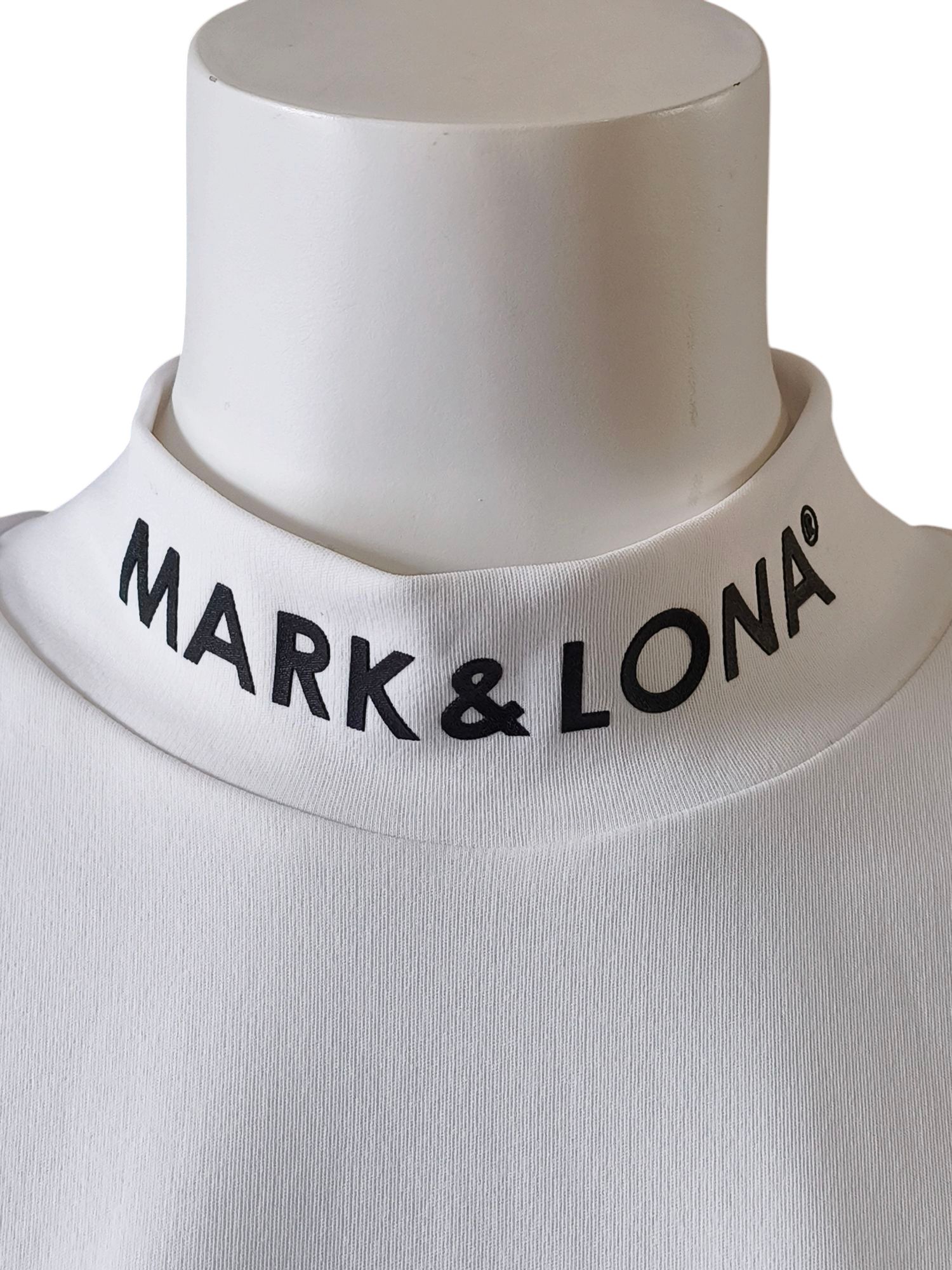 Calde Panel Mock Neck | モックネックシャツ | ホワイト | レディース | ゴルフウェア |
