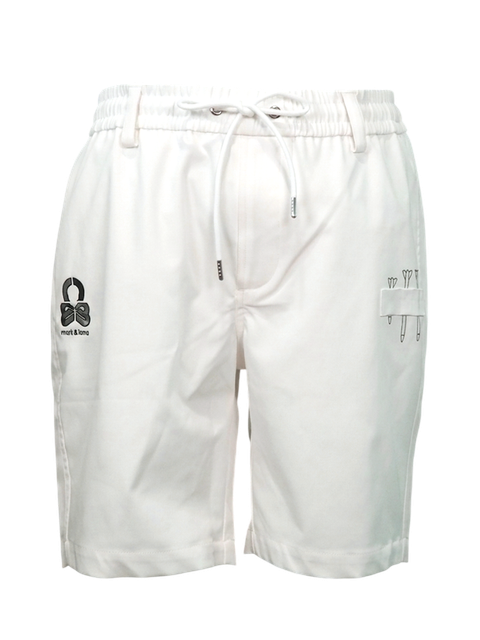 Quadra Performance Twill Golf Shorts | ショートパンツ | ホワイト | メンズ | ゴルフウェア