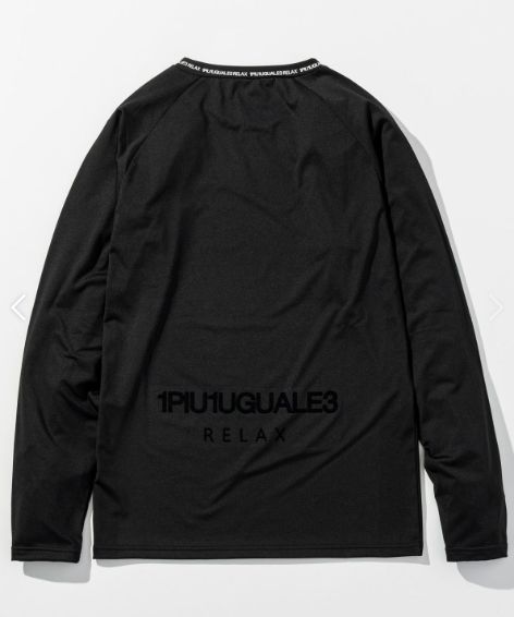 裏起毛クルーネックロゴロングTシャツ / スノーボード / スノーウェア /インナー | アンダーウェア | ブラック | メンズ | ゴルフウェア