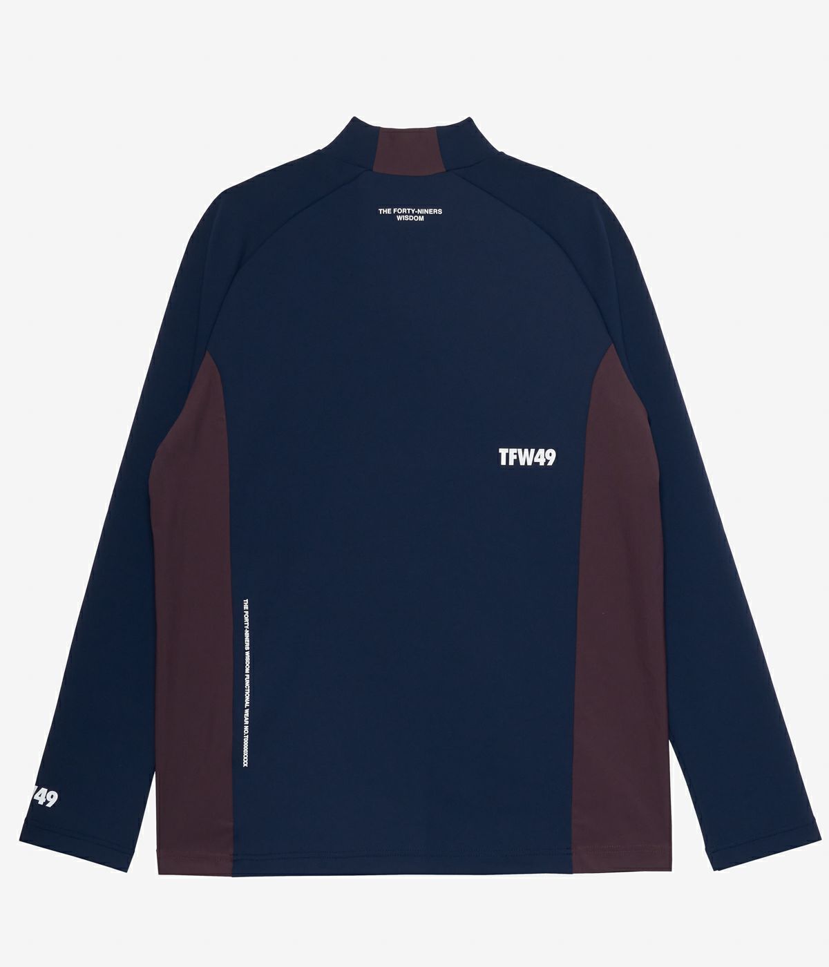 SIDE PANEL LONG SLEEVE MOCKNECK | Tシャツ | ネイビー | メンズ | ゴルフウェア