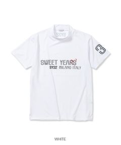 SWEET LOGO MOCK SHIRTS | モックネック | ホワイト | メンズ | ゴルフウェア