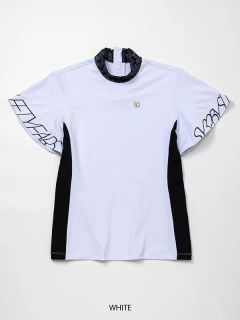 LIGHT STRETCH GRAPHIC MOCK | モックネックシャツ | ホワイト | レディース | ゴルフウェア