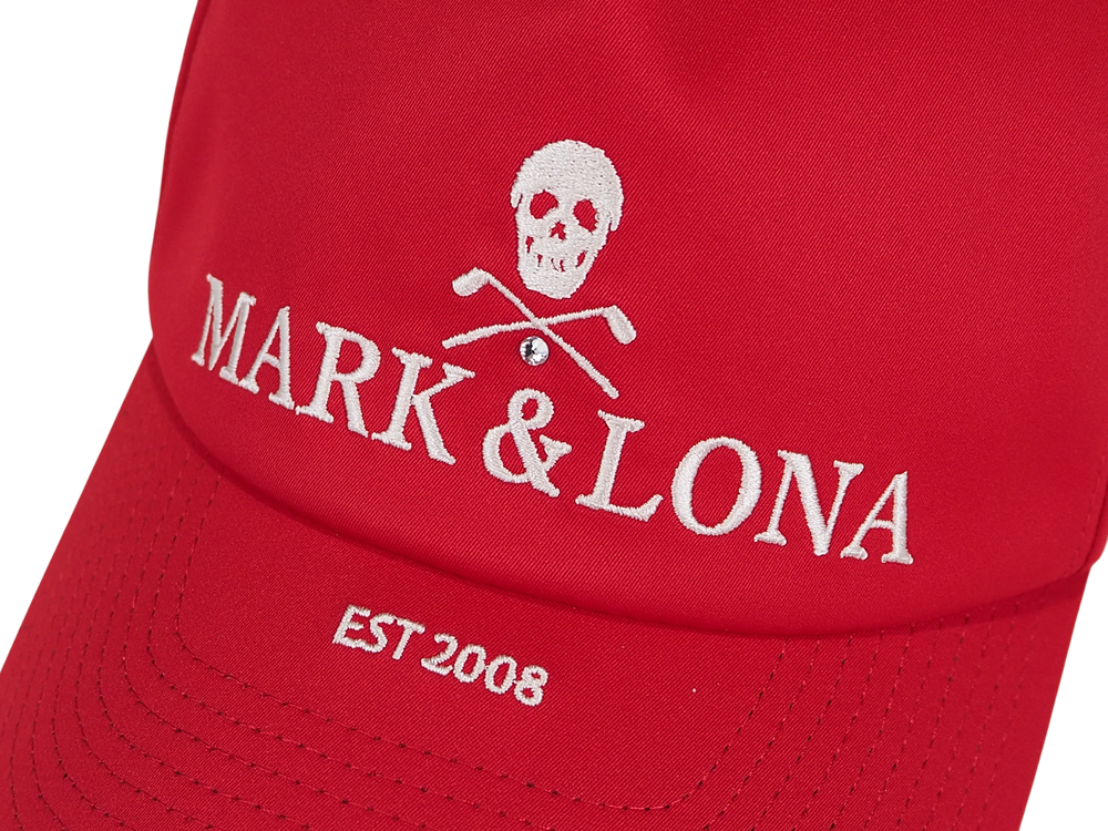 Iron Skull Crystal Accent Cap | キャップ | レッド | ユニセックス | ゴルフ
