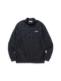 SATIN CAMO JACQUARD MOCK | モックネック | Tシャツ | ブラック | メンズ | ゴルフウェア