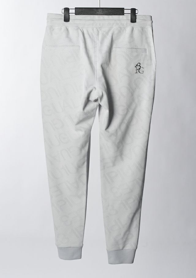 113 GOLF JERSEY PANTS DIAGONAL LOGO |イージーパンツ | ホワイト/グレー | メンズ | ゴルフウェア