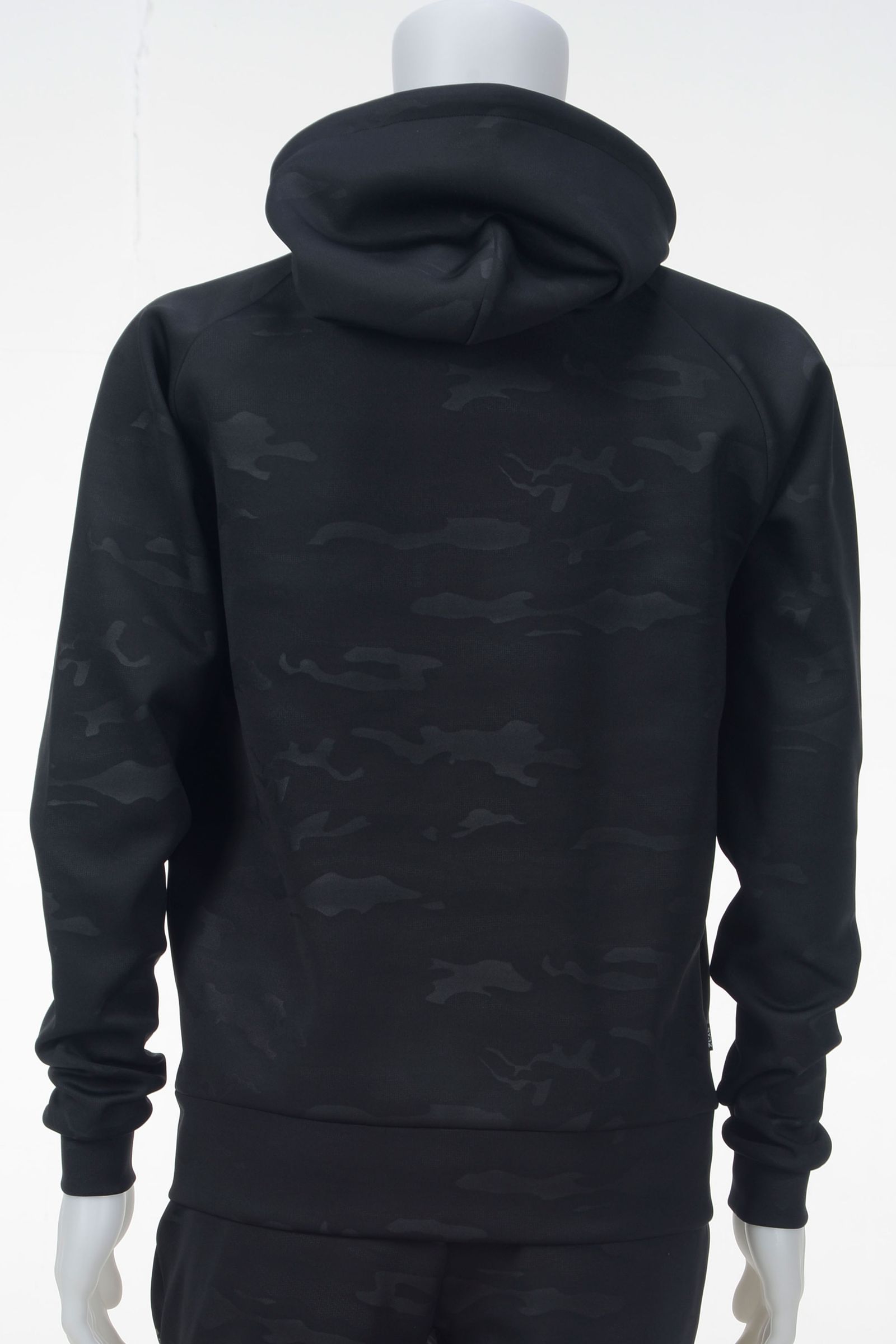 DOUBLE KNIT EMBROIDERY LOGO ZIP HOODIE | フーディ | パーカー | ブラック | メンズ | ゴルフウェア