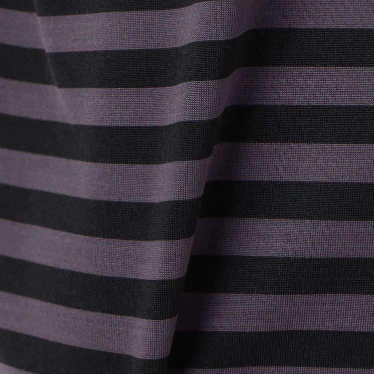 MEN’S SHADOW STRIPE HIGHNECK （リラックスフィット） | ハイネックシャツ | ブラック | メンズ | ゴルフウェア