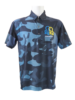 ACD Camo Gradient Print Polo | ポロシャツ | ブルー | メンズ | ゴルフウェア