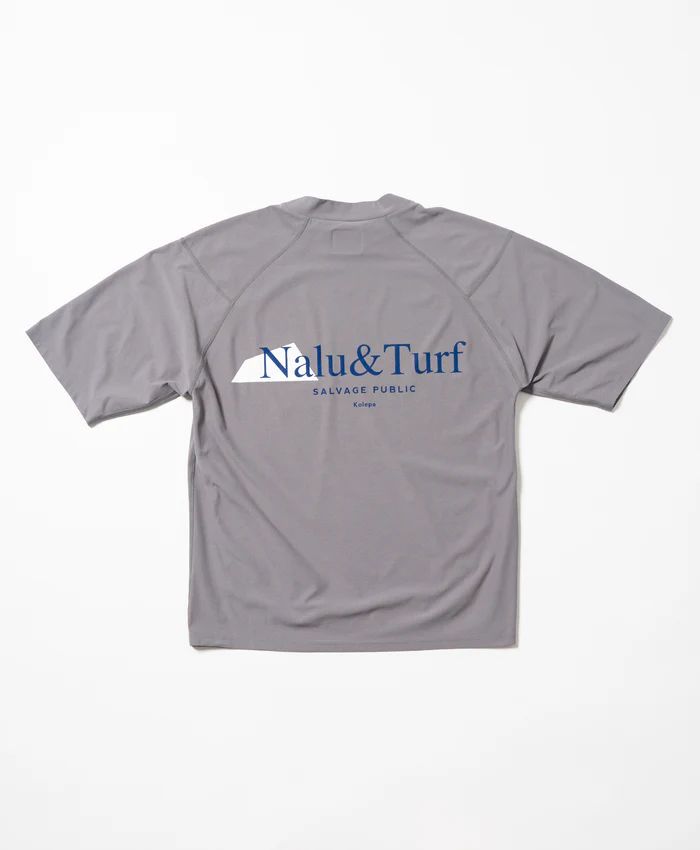 サーフモックネック S/S(Nalu＆Turf) | モックネックシャツ | グレー | メンズ | ゴルフウェア