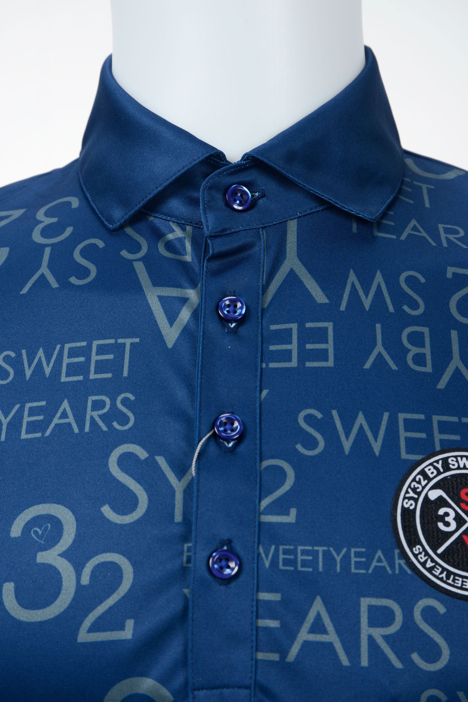 PATTERN POLO SHIRTS 4 | ポロシャツ | ネイビー | メンズ | ゴルフウェア