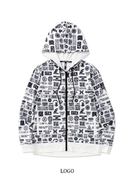 RASH GUARD GRAPHIC ZIP HOODIE | パーカー | ロゴ | メンズ