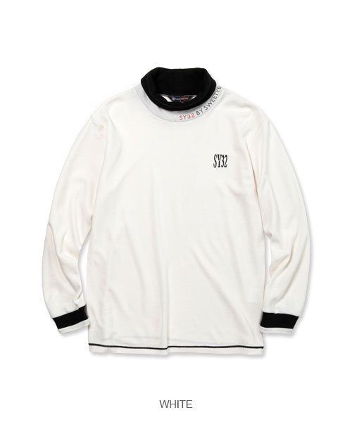 PREMIUM WARM MOCK NECK SHIRTS | Tシャツ | 長袖モックネック | ホワイト | ゴルフウェア