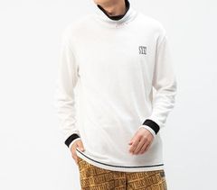 PREMIUM WARM MOCK NECK SHIRTS | Tシャツ | 長袖モックネック | ホワイト | ゴルフウェア