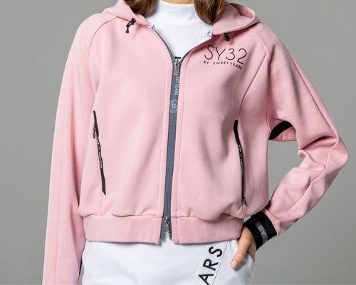 DOUBLE FACE SWEAT JK | ブルゾン | ジップアップパーカー | ピンク | レディース | ゴルフウェア