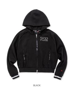DOUBLE FACE SWEAT JK | ブルゾン | ジップアップパーカー | ブラック | レディース | ゴルフウェア