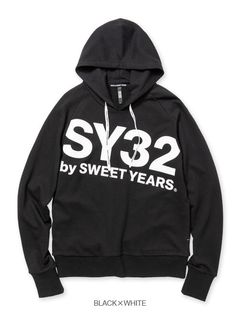 BIG LOGO HOODIE | トレーナー | ブラック×ホワイト | メンズ