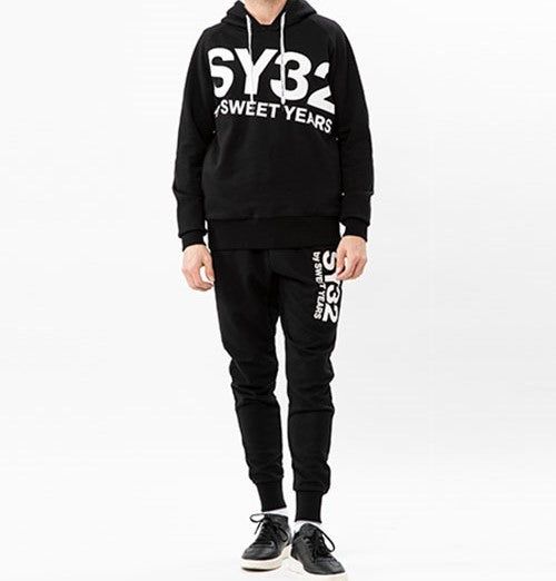 BIG LOGO HOODIE | トレーナー | ブラック×ホワイト | メンズ