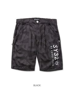 SYG MARIN LOGO SHORTS | ショートパンツ | ショーツ | ブラック | メンズ | ゴルフウェア