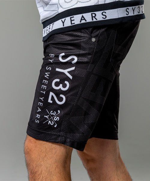 SYG MARIN LOGO SHORTS | ショートパンツ | ショーツ | ブラック | メンズ | ゴルフウェア