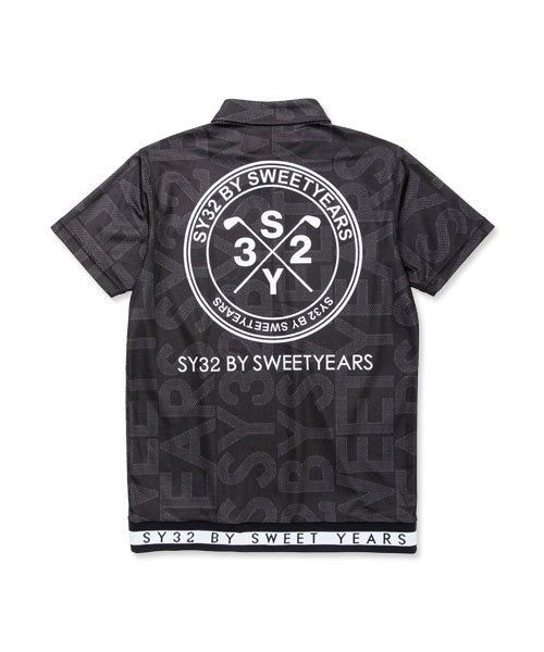 SYG MARIN LOGO POLO | ポロシャツ | ホワイト | ブラック | ゴルフウェア