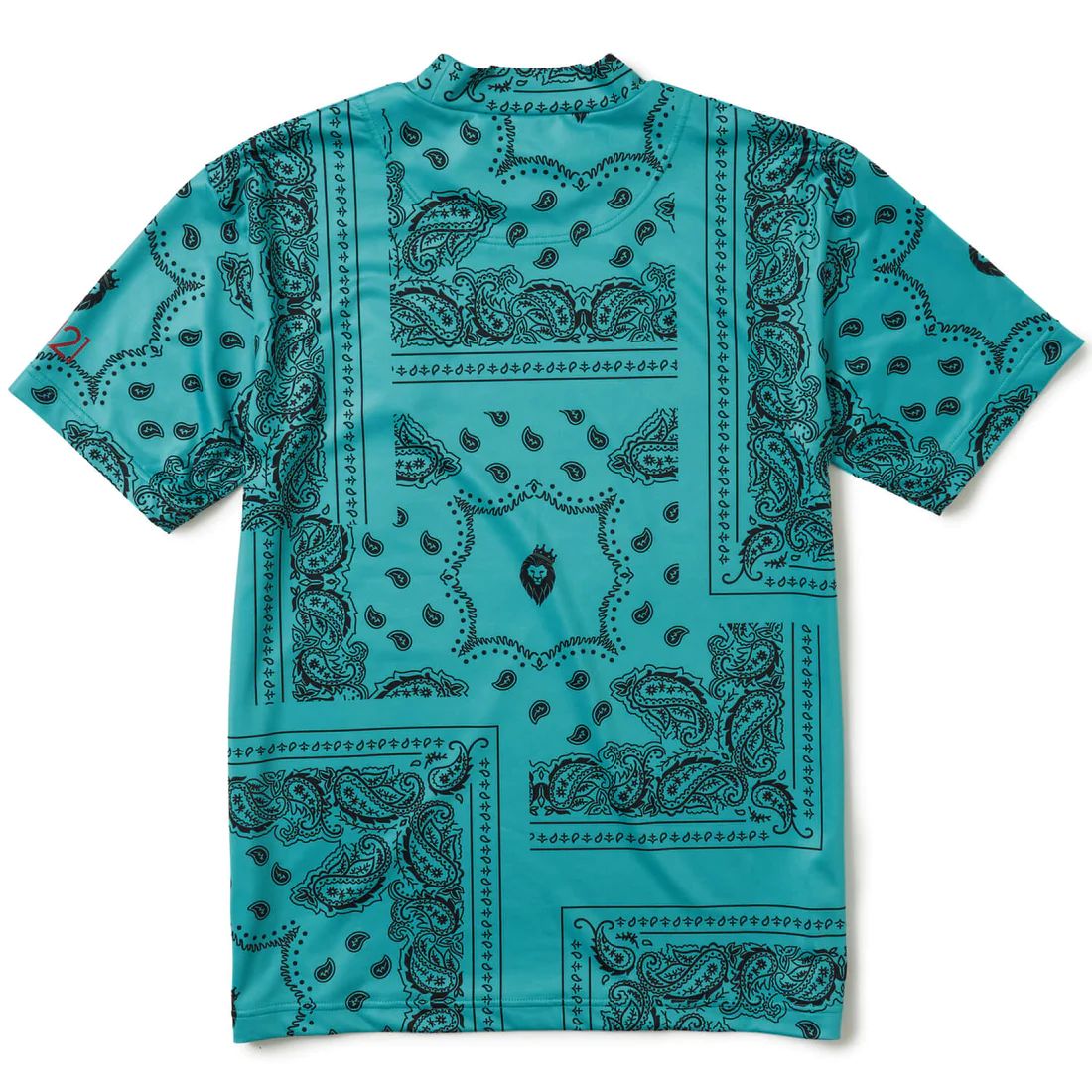 BAN MOCK | モックネック | Tシャツ | ターコイズ | メンズ | ゴルフウェア
