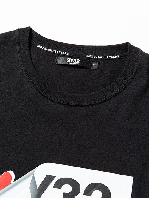 TURN OVER BOX LOGO TEE | Tシャツ | ブラック | グレー | メンズ