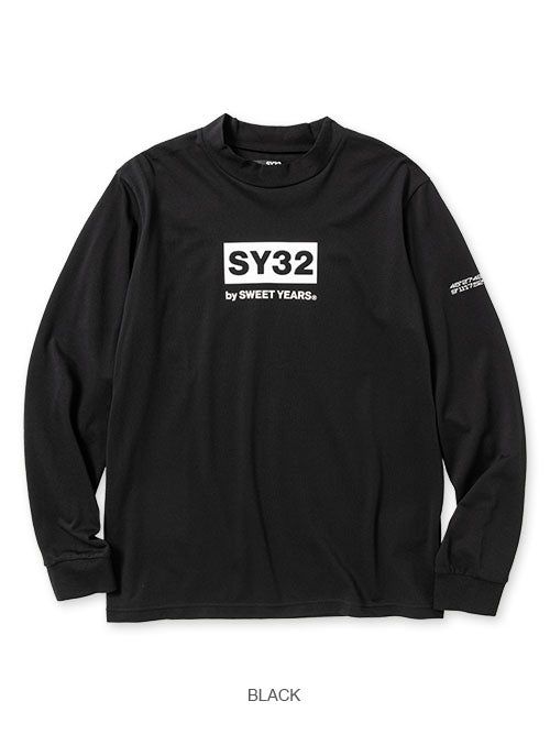 MOCK NECK CRIMPING L/S TEE | モックネック | 長袖Tシャツ | ブラック | メンズ | ゴルフ