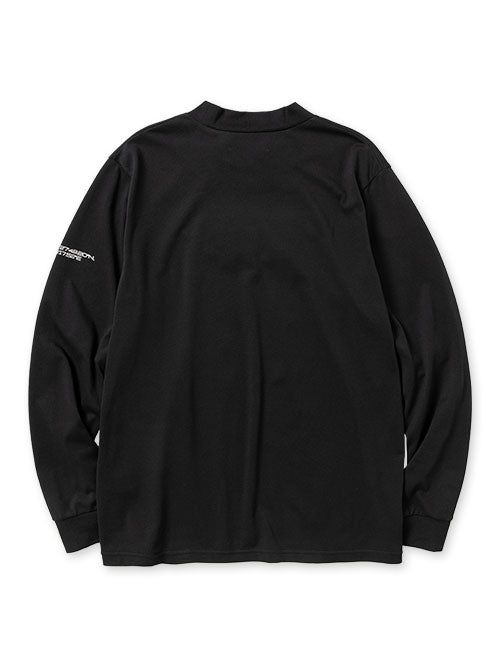 MOCK NECK CRIMPING L/S TEE | モックネック | 長袖Tシャツ | ブラック | メンズ | ゴルフ